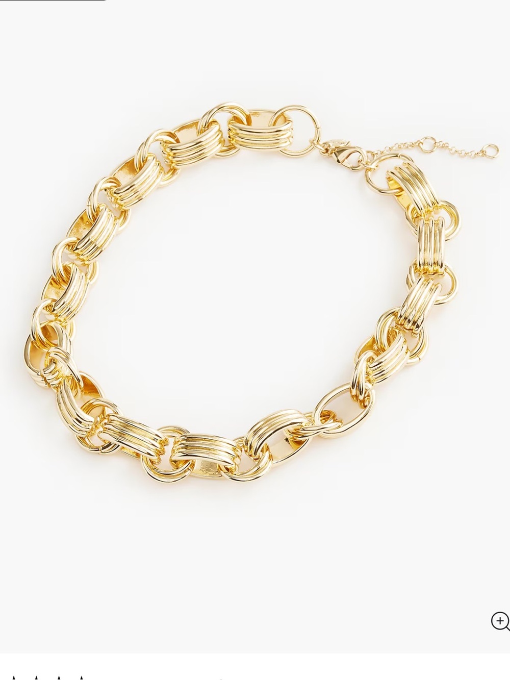 Jcrew Textured links necklace - Gold - NWT
